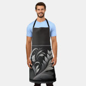 Filigree Leaf Frame Apron Schürze (Getragen)