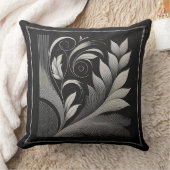 Filigree Leaf Frame Kissen (Decke)