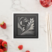 Filigree Leaf Frame Serviette (Beispiel)
