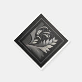 Filigree Leaf Frame Serviette (Ecke)