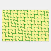 Filigree Lines Fun Art Wrap Handwerkspapier Geschenkpapier Set (Vorderseite 3)