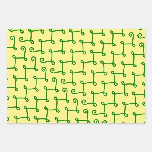 Filigree Lines Fun Art Wrap Handwerkspapier Geschenkpapier Set (Vorderseite 3)