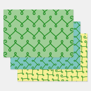 Filigree Lines Fun Art Wrap Handwerkspapier Geschenkpapier Set