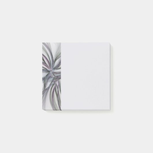 Filigree Motions Modern Abstract Swinging Fractal Post-it Klebezettel (Vorderseite)