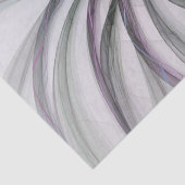 Filigree Motions Modern Abstract Swinging Fractal Seidenpapier (Detail)