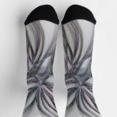 Filigree Motions Modern Abstract Swinging Fractal Socken (Oben)