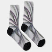 Filigree Motions Modern Abstract Swinging Fractal Socken (Rechts)