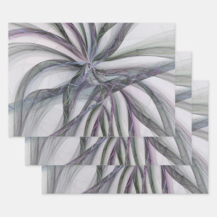 Filigree Motions Modernes Abstraktes Schwingen des Geschenkpapier Set
