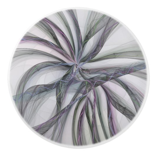 Filigree Motions Modernes Abstraktes Schwingen des Keramikknauf (Vorderseite)