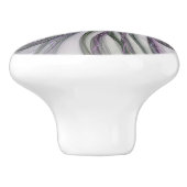 Filigree Motions Modernes Abstraktes Schwingen des Keramikknauf (Seitenansicht)