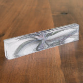 Filigree Motions Modernes Abstraktes Schwingen des Namensplakette (Seite)