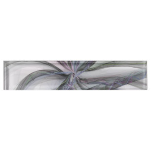 Filigree Motions Modernes Abstraktes Schwingen des Namensplakette