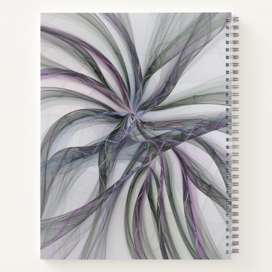 Filigree Motions Modernes Abstraktes Schwingen des Notizblock (Rückseite)