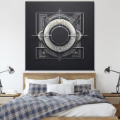 Filigree Nexus  Leinwanddruck (Insitu (Schlafzimmer))