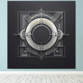 Filigree Nexus  Leinwanddruck (Insitu (Holzboden))