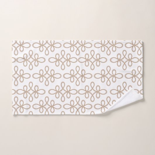 Filigree Pattern Stilvolles Elegant Badhandtuch Set (Handtuch)