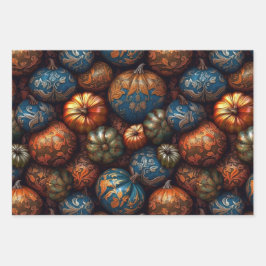 Filigree Pumpkin Geschenkpapier Set
