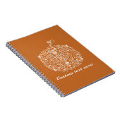 Filigree Pumpkin Herbst-Notebook-Journal Notizblock (Rechte Seite)