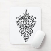 Filigree schwarz mousepad (Mit Mouse)