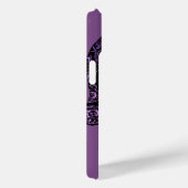 Filigree Skull in Schatten von Lila Case-Mate iPhone Hülle (Rückseite / Rechts)