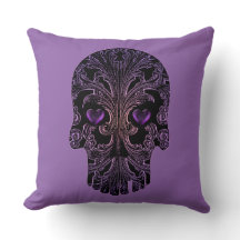 Filigree Skull in Schatten von Lila