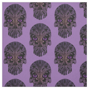 Filigree Skull in Schatten von Lila Stoff