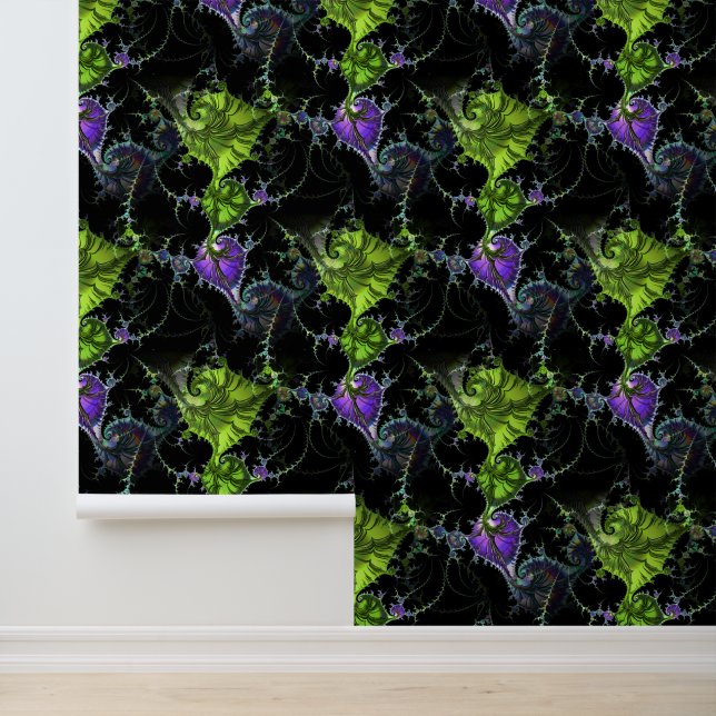 Filigree Spiral Fraktal - Nahtloses Muster 1 Tapete (Anwendung)