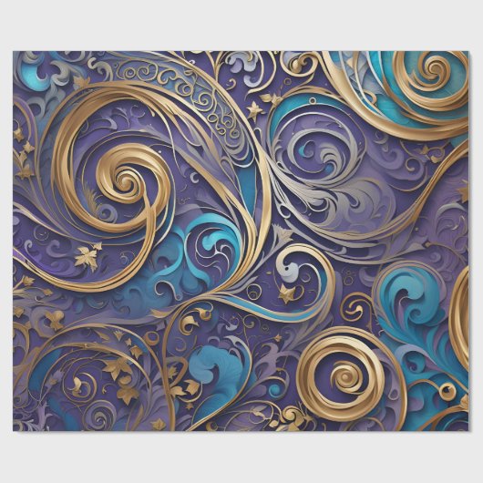 Filigree Spiralverpackungspapier Geschenkpapier (Flach)