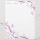 Filigree Swirl Violet (Vorderseite)