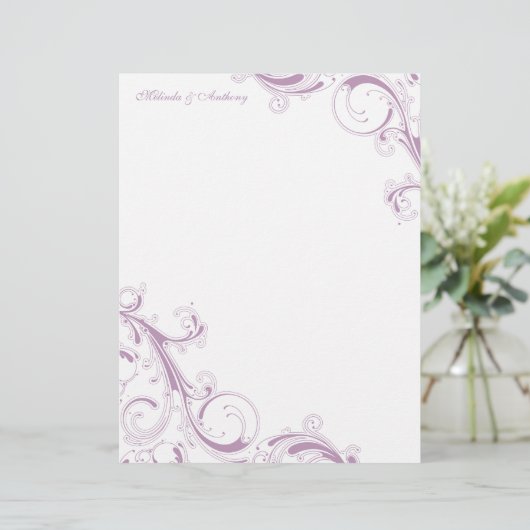 Filigree Swirl Violet (Stehend Vorderseite)