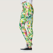 Filigree und Blume Vintage Art Leggings (Links)