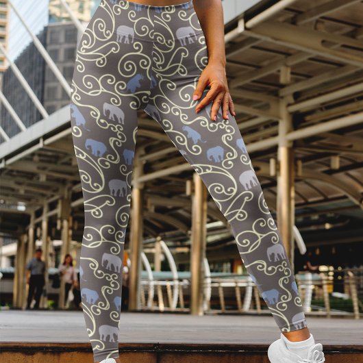 Filigree und Elephants Leggings