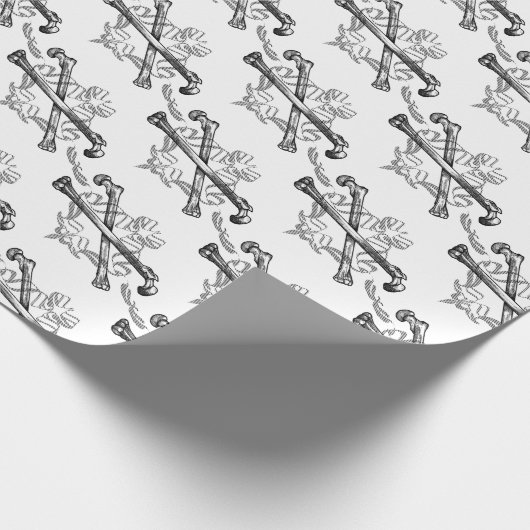 Filigrees Crossed Bones Packpapier (Ecke)
