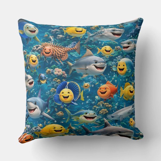 Filing sea creatures decorative kissen (Rückseite)