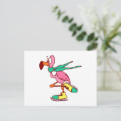 Filipe Flamingo Postkarte (Stehend Vorderseite)