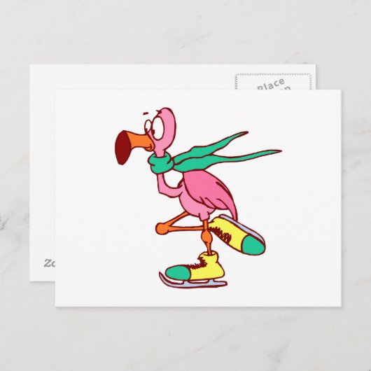 Filipe Flamingo Postkarte (Vorne/Hinten)