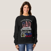 Filipina American Dad Fathers Day Papa Phillipines Sweatshirt (Vorne ganz)