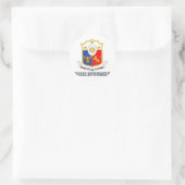 Filipina Emblem Runder Aufkleber (Tasche)