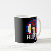 Filipina Königin Filipino Flag Philippinen Pilipin Kaffeetasse (VorderseiteRechts)