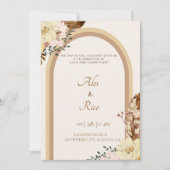 Filipiniana Filipino Hochzeitseinladung Boho Einladung (Vorderseite)