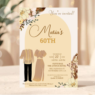 Filipiniana Thema Geburtstag Einladung Filipino