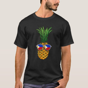 Filipino-Ananas Philippinen-Flagge-Sonnenbrille-Su T-Shirt