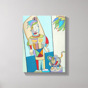 "Filipino and Cat" von Ruchell Alexander Leinwanddruck