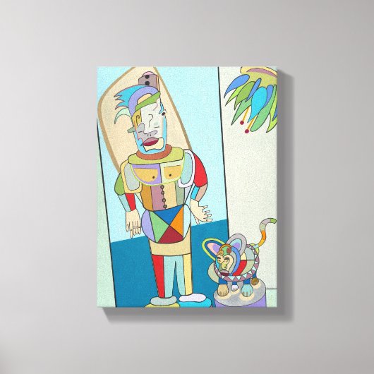 "Filipino and Cat" von Ruchell Alexander Leinwanddruck (Vorderseite)