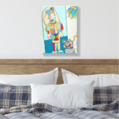 "Filipino and Cat" von Ruchell Alexander Leinwanddruck (Insitu (Schlafzimmer))