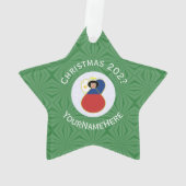 Filipino Angel Weihnachtsfahne Personalisiert Ornament (Rückseite)