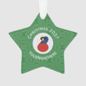 Filipino Angel Weihnachtsfahne Personalisiert Ornament (Vorderseite)
