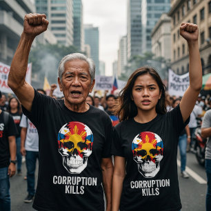 Filipino Anti-Marcos-Korruptionsprotest T-Shirt