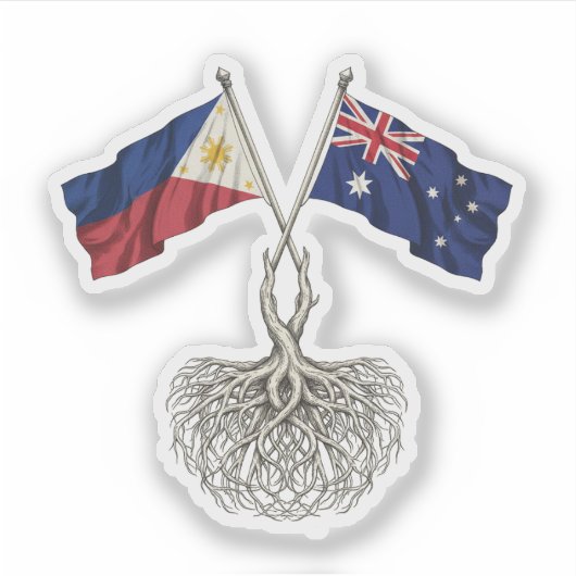 Filipino-Australian Aufkleber (Vorderseite)