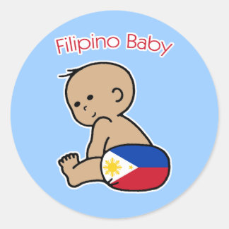 Filipino Baby Runder Aufkleber